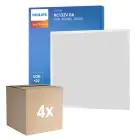 Monipakkaus 4x Philips LED Paneeli CoreLine RC132V 26W 3600lm - 840 Kylmä Valkoinen | 60x60cm - UGR 