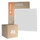 Monipakkaus 4x Ledvance LED Paneeli Kompakti Aluminium Valkoinen 33W 3630lm - 840 Kylmä Valkoinen | 60x60cm - UGR < 19