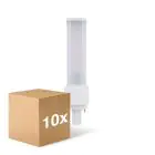 Monipakkaus 10x Ledvance Dulux-D LED 9W - 840 Kylmä Valkoinen | 2-Nastaa - Korvaa 26W
