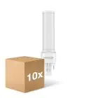 Monipakkaus 10x Noxion Lucent PL-C LED 3.6W - 830 Lämmin Valkoinen | 2-Nastaa - Korvaa 10W