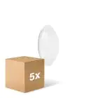 Monipakkaus 5x Ledvance Surface Pyöreä 250 13W 840 960lm Valkoinen IP44 | Sensori - Kylmä Valkoinen