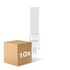 Monipakkaus 10x Noxion Lucent PL-S LED 2.8W - 840 Kylmä Valkoinen | 2-Nastaa - Korvaa 5W