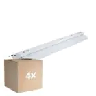Monipakkaus 4x Noxion Loisteputkivalaisimet Click Heijastin V2 LED T8 | Sopii 2x 120cm LED Putki