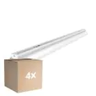 Monipakkaus 4x Noxion Loisteputkivalaisimet Click Heijastin V2 LED T8 | Sopii 1x 120cm LED Putki