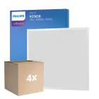Monipakkaus 4x Philips LED Paneeli Ledinaire RC065B 28W 3400lm - 865 Päivänvalo Valkoinen | 60x60cm - UGR 