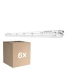 Monipakkaus 6x Ledvance LED Loisteputkivalaisimet Vedenkestävä Kosteudenkestävä 58W 8000lm - 865 Päivänvalo Valkoinen | 150cm
