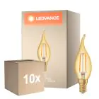 Monipakkaus 10x Ledvance Vintage 1906 LED E14 Kynttilä Kulta 2.5W 220lm - 824 Erittäin Lämmin Valkoinen | Korvaa 22W