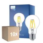 Monipakkaus 10x Philips Master LED E27 Päärynä Filament Kirkas 3.4W 470lm - 922-927 Dim To Warm | Paras Värintoisto - Himmennettävä - Korvaa 40W
