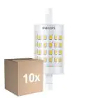Monipakkaus 10x Philips CorePro LED R7S Linear 78mm Kirkas 7W 950lm - 830 Lämmin Valkoinen | Korvaa 60W