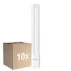 Monipakkaus 10x Noxion Lucent PL-L LED 11.9W 1500lm - 840 Kylmä Valkoinen | 4-Nastaa - Korvaa 24W