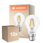 Monipakkaus 10x Ledvance Classic LED B22 Päärynä Filament Kirkas 3.4W 470lm - 827 Erittäin Lämmin Valkoinen | Korvaa 40W