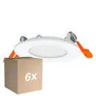 Monipakkaus 6x Ledvance LED Alasvalo Slim Recess Valkoinen 4.5W 240lm 110D - 840 Kylmä Valkoinen | 85mm - Odetnij 72mm