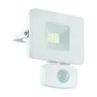 Eglo Seinävalaisin Faedo 3 Aluminium Valkoinen 10W 1000lm - 850 Kylmä Valkoinen | IP44 - Liiketunnistin