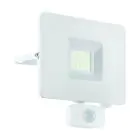 Eglo Seinävalaisin Faedo 3 Aluminium Valkoinen 31W 3400lm - 850 Kylmä Valkoinen | IP44 - Liiketunnistin